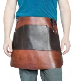 Durable Half Leather Bartender Apron