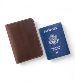 Personalised Leather Passport Cover
