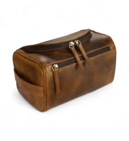 Leather Dopp Kit with Hook